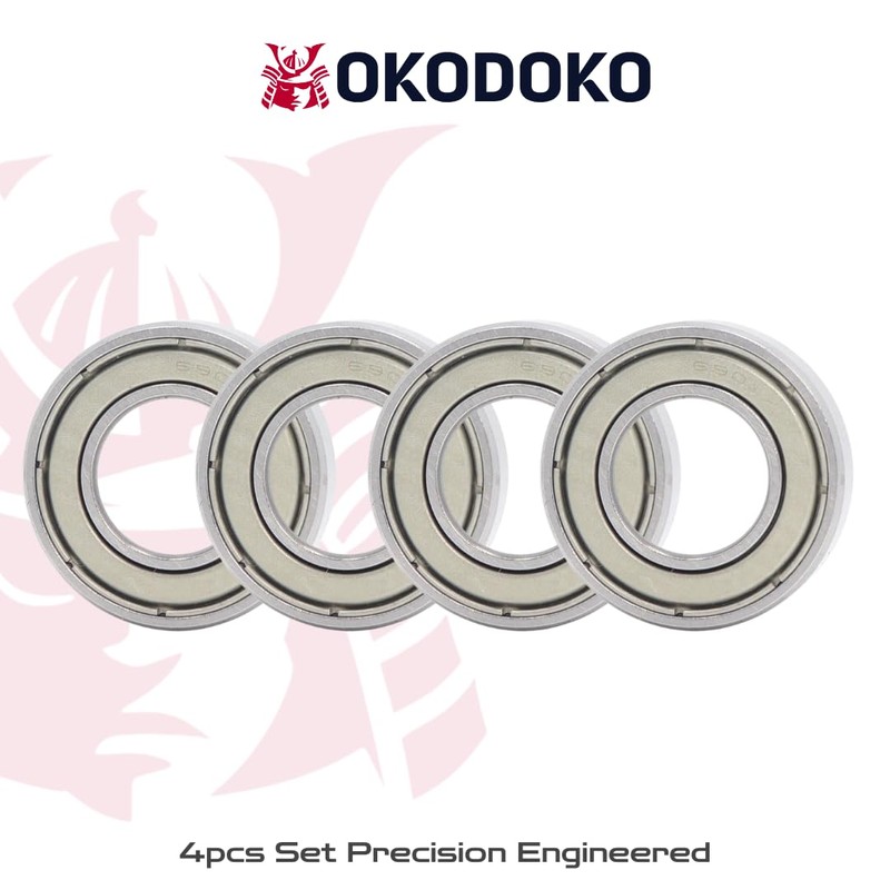 4 Pack of 6901Z Metal Shielded Thin Deep Groove Ball