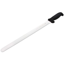 Mundial 5627-14E 14-Inch Serrated Edge Slicing Knife, Black