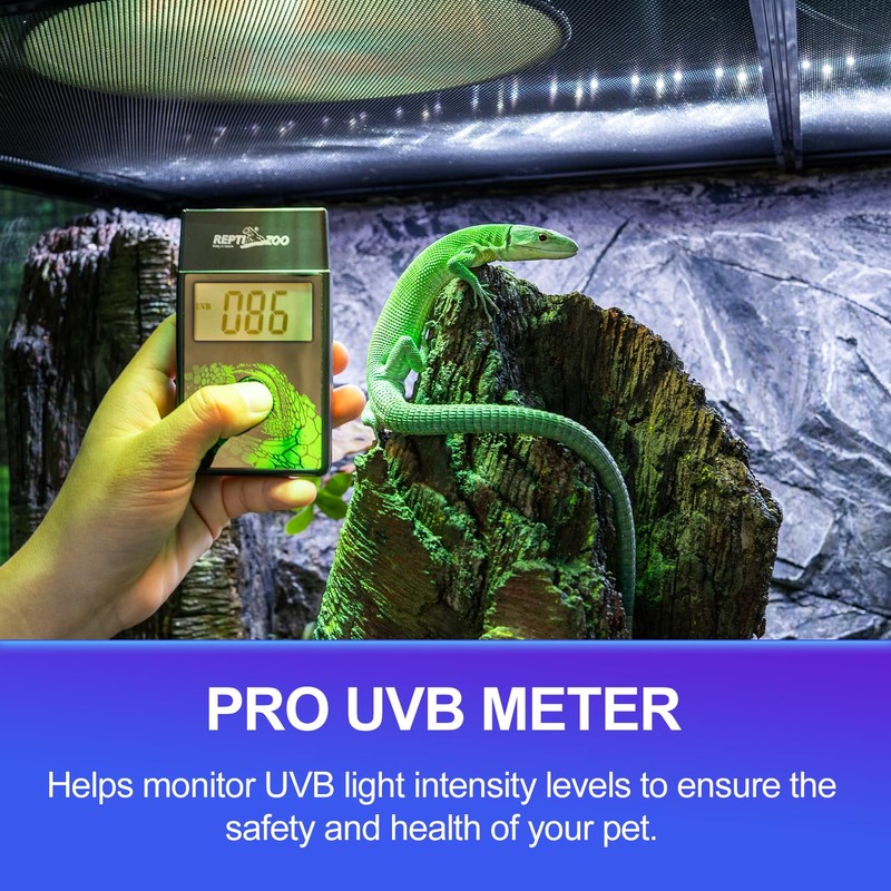 REPTI ZOO UVB Index Meter Handheld Reptile Lamp UV Detector,