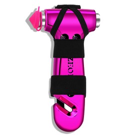 SZEOF Safety Hammer Cute with Window Breaker and Seat Belt Cutter,Car Emergency Escape Hammer,Escape Tool,Pink,1PCS