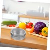 MAGICLULU Stainless Steel Spice Storage Jars Magnetic Spice Containers Round