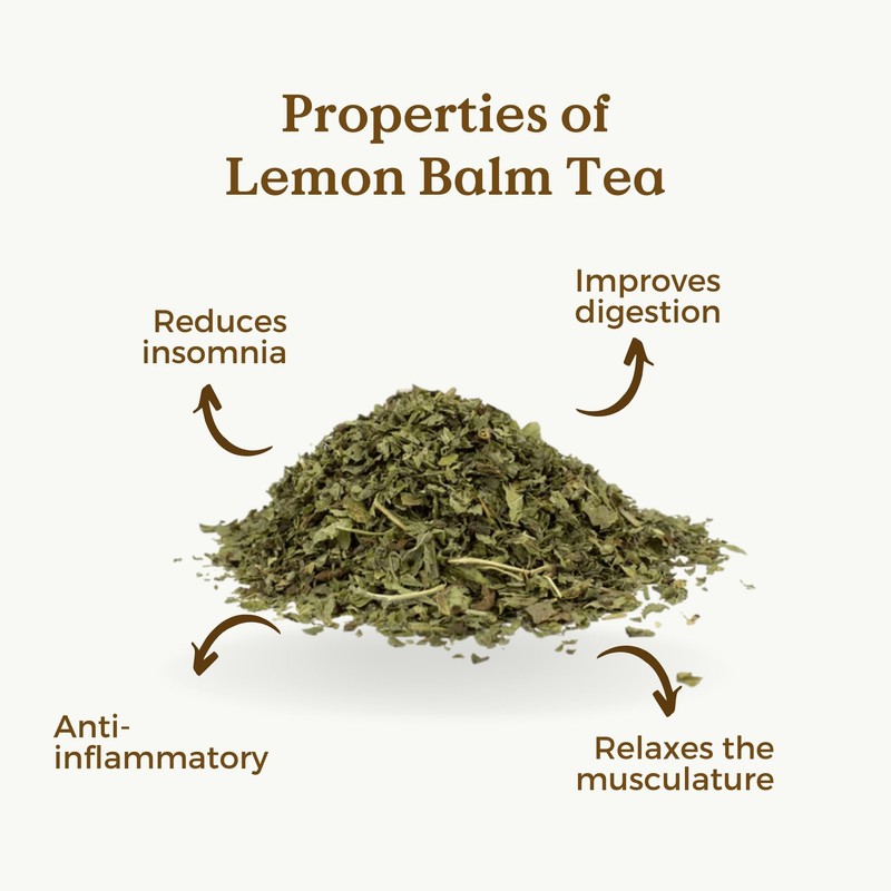 Lemon Balm Tea Organic 100g (50 Cups) | Organic Lemon