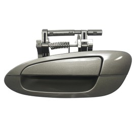 Sentinel Parts Rear Left Driver Side Outside Exterior Door Handle KY2 Polished Pewter Metallic Compatible Replacement for 2002-2006 Nissan Altima NI1520112, 826078J009