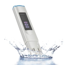 Bzsunway SALT-3050 Waterproof IP65 Meter, Digital Salinity PPM Temperature Tester Suitable for Salt Water Pool and Koi Fish Pond