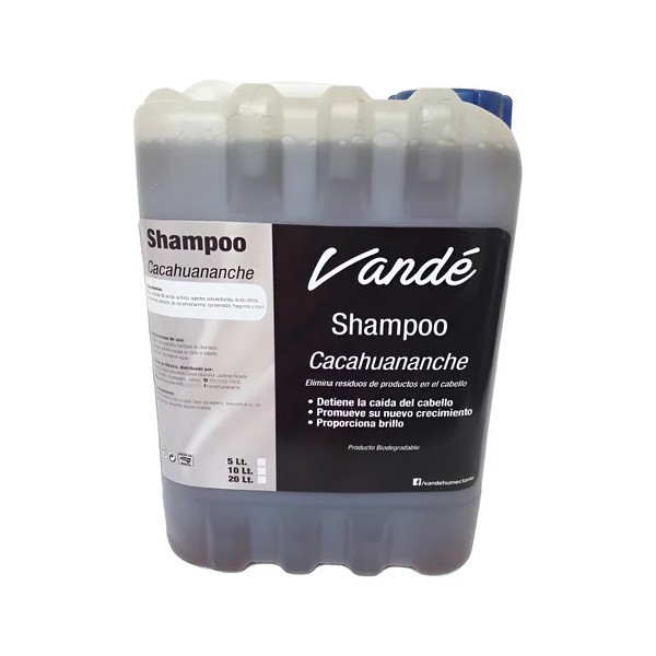 Shampoo De Cacahuananche Fortalece Y Nutre El Cabello 20 Lts