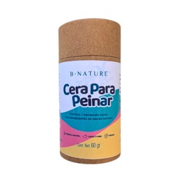 B Nature Cera para Peinar en Stick, Fijación Natural, Vegana, con Karité, Coco y Árbol de Té, Cruelty Free, 60 g