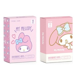 2Pack, Cute Kitty Friends Adhesive Bandages 10 Count, 16 Count Each Type, 26 Count Total, First Aid Bandages with Cute Designs (Pink)