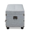 Baxton Studio Ottomans, Grey/Black