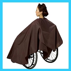 Excel No.9001 New Wheelchair Cloth, Haircut Cape, Cutting Cloth, Perm, Color, Shampoo Compatible, Brown
