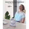Koonie USB Fan, Strong Wind Ultra Quiet Small Desk Fan
