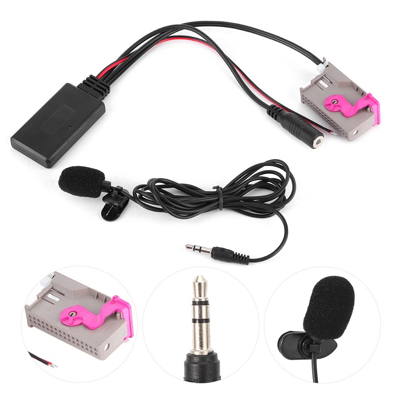 32Pin Bluetooth AUX Adapter Portable Car Stereo Audio Cable Connector