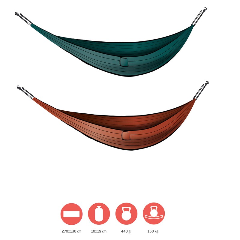 Grand Canyon Unisex - Adult 'Bass' Hammock, Red, Single