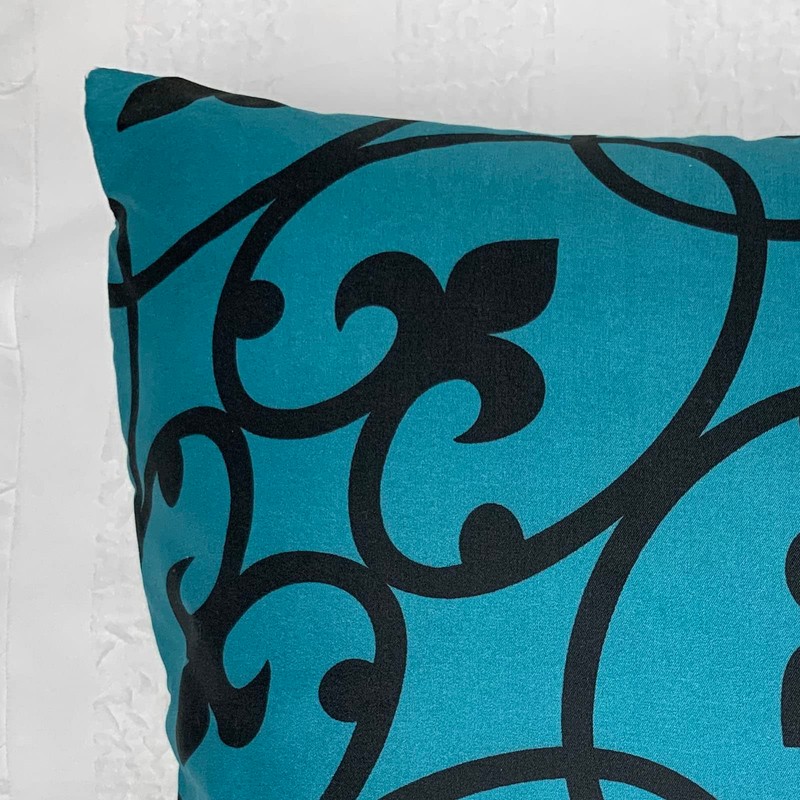 Set of 2 Luxton Lyde Teal Green Cushion Covers Home