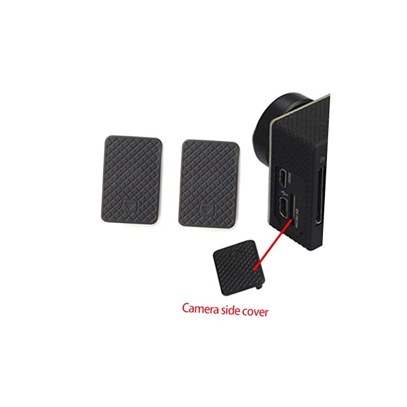 Operitacx Action Camera Side Door Cover Replacement 2 Pack USB