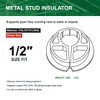 Highcraft PXCAP012-10 Metal Stud Insulator, Cushions 1/2 in. Pipe, Wiring