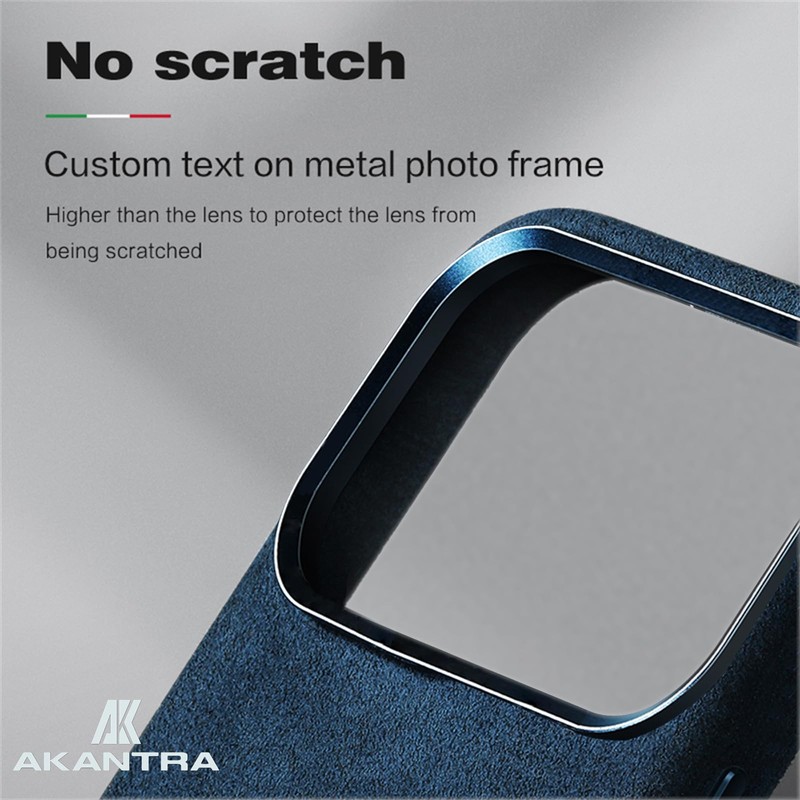 AKANTRA Italy Alcantara Case for iPhone17 Series,Handmade Fully-Wrapped Synthetic Suede