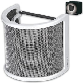 karutz Pop Guard Microphone Filter (2021 Pro Singer Supervision), Pop Blocker, Noise Prevention, Silver