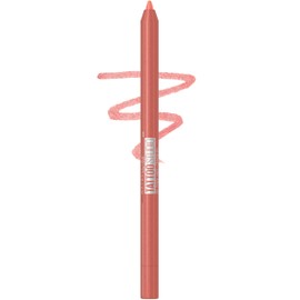MAYBELLINE Tattoo Studio Sharpenable Eyeliner Pencil, 36 Hour Wear, Waterproof, Peach Pop, 1 Count