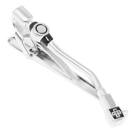 SWANK T0139 Record Needle Tie Clip, Tie Bar, Brass, No Gemstone