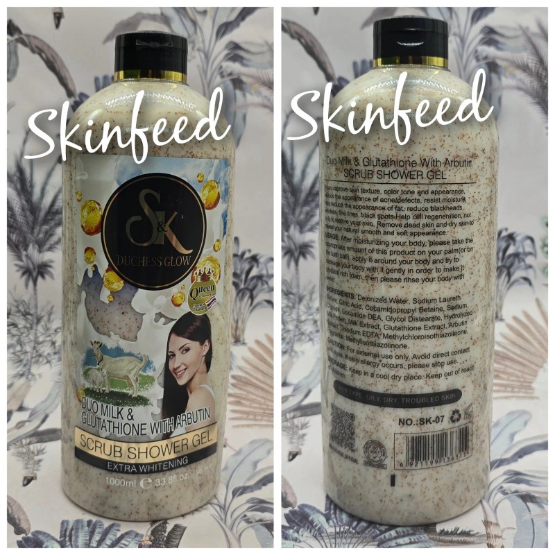 SK Duchess Glow Duo Milk And Glutathione With Arbutin Scrub
