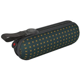 Knirps X1 Super Mini Pocket Umbrella 2Cross with Ecorepel Technology - Green