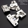 20 Pack 1/2 inch Overlay Soft Close Cabinet Hinge,105 Degree