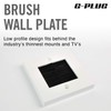 G-PLUG Cable Pass Through Wall Plate Faceplate with Brush –