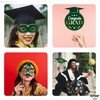 Green and Gold Grad Props with Tassel