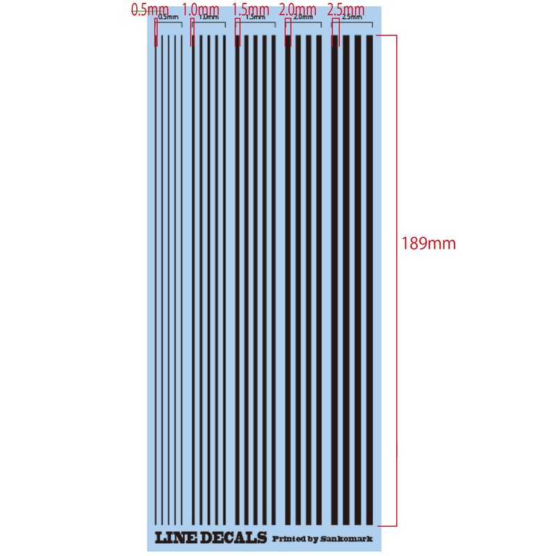 Line Decal Black [G – 10]