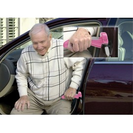 EMSON Car Cane, All-in-One Window Breaker Seatbelt Cutter Door Handle Assist & Mobility Aid with Built in LED Flashlight, Car Handle Assist for Elderly & Car Emergency Tool, Must Have Car Accessories