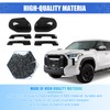 sportuli Black Vehicle Side View Mirror Covers Caps + Door