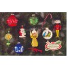 FRANKENMUTH MICHIGAN BRONNERS GLASS ORNAMENTS ON POSTCARD (CD#23a*)