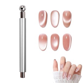 DONGFANGB Nail Magnet Nail Art Tool, Strong Magnet, Cat's Eye Tools, Metal, Gel Nails, Improved Success Rate, DIY UV Gel, 3D Magnetic Stick, Cat Eyes Gel, Self Nail, Professional, Portable, Convenient
