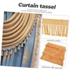 Operitacx Polyester Silk Fringe Tassel Trim Versatile Decorative Trim for