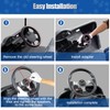 NOKINS 12.5" Universal Golf Cart Steering Wheel, Fit EZGO TXT/RXV/Club
