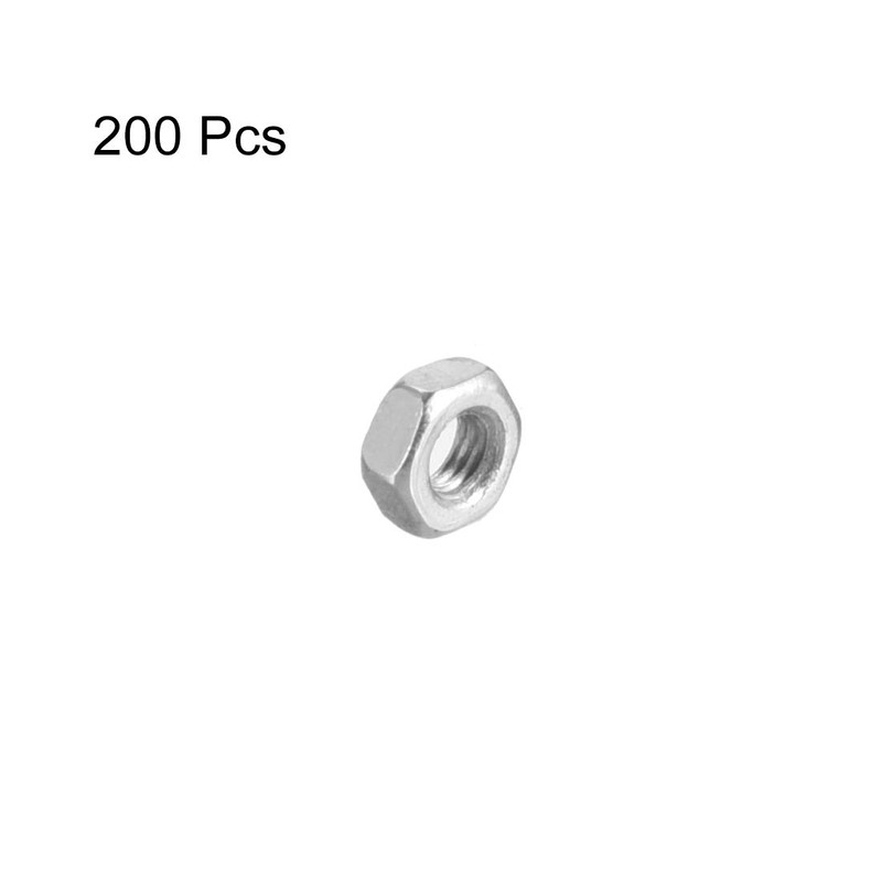 sourcing map Hexagon Nuts M3 x 0.5 mm Metric Coarse