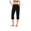 Danskin Womens Sleek Fit Yoga Crop Pant, Black, 3X