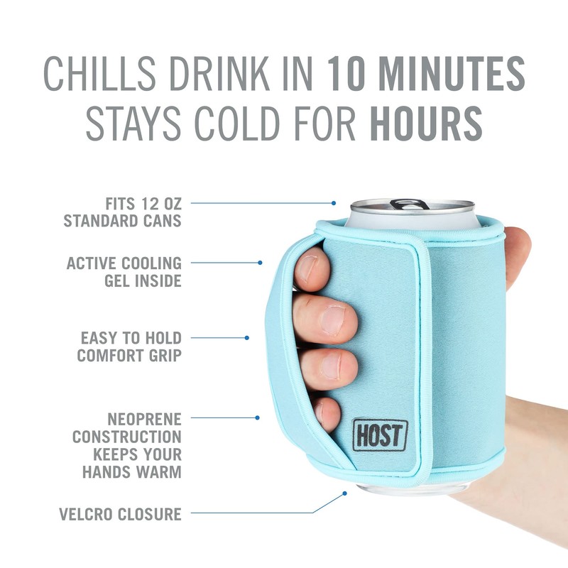 HOST Insta-Chill Can Cooler Flexible Freezable Gel and Ice Pack