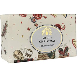 The English Soap Company, Vintage Wrapped Shea Butter Soap, Presents - Sandalwood & Lime, 190g