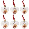 Cabilock Pack of 6 Christmas Clear Plastic Hanging Photo Frame