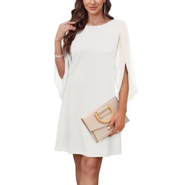 RUMIA Church Dresse for Women 2025 Wedding Guest Dresses Cocktail Dresses White 3XL