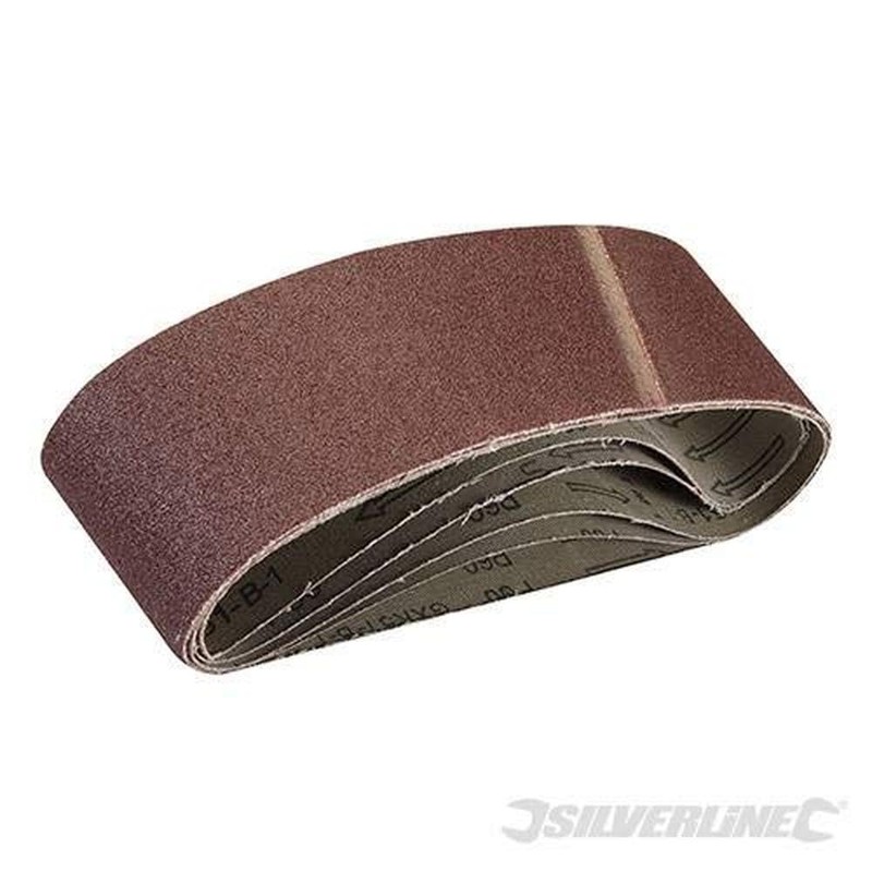 Silverline 310680 Sanding Belts 75 x 533 mm 5pce 40,