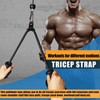 Ergonomic Tricep Rope Pulldown Attachment, Upgraded Triceps Rope Cable Attachments