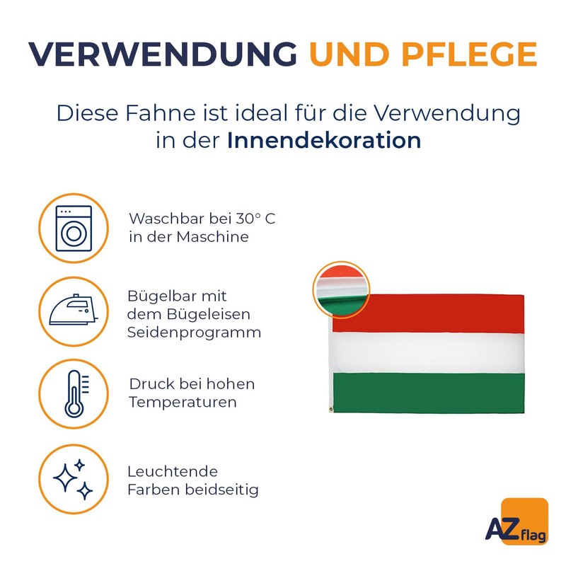 HUNGARY FLAG 3' x 5' - HUNGARIAN FLAGS 90 x