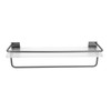 30cm Shower Caddy Wall Mount Organizer with Towel Hanger Easy