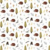 Hedgehog Wrapping Paper Woodland Gift Wrap - Folded Flat 30