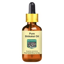 Devprayag Pure Shikakai Oil (Acacia concinna) with Glass Dropper Natural Therapeutic Grade 5ml (0.16 oz)