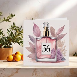 56th Birthday Card for women - Birthday Cards for Mum 56 Years Old Classy fifty six, fifty sixth Elegant Sister Friend Her niece female Auntie nanny