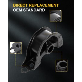 OCPTY Front Engine Motor Mount Set Compatible for Acura Integra 1997-2001 & for Honda Civic 1992-2000, Civic del Sol 1993-1997, CR-V 1997-2001 1.5L 1.6L 1.8L 2.0L # A6520 A6502 2PCS