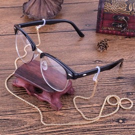 100Pcs Rubber Ends Retainer Connector Holder for Eyeglass Chain/Holder Necklace Chain, White